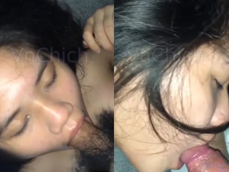 Em học sinh 2k5 ngại ngùng liếm thằng nhỏ trước máy quay