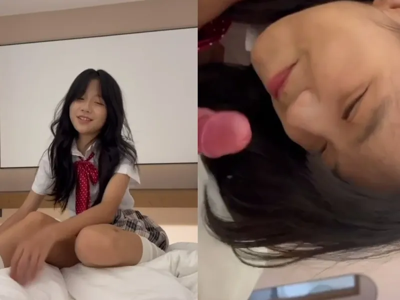 Em loli dễ thương liếm chuối biến em thành con em đào nứng lồn p1